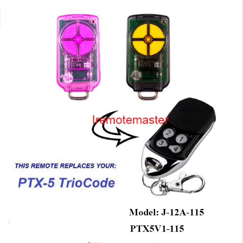 Vir PTX5 V1 TrioCode Gate Remote Deur Vervanging 433.92MHz Rolling Code