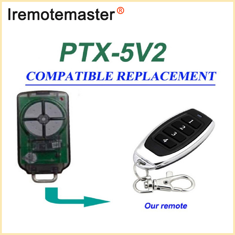 Vir PTX5V2 PTX-5 Garagedeur afstandsbediening vervanging 433.92MHz